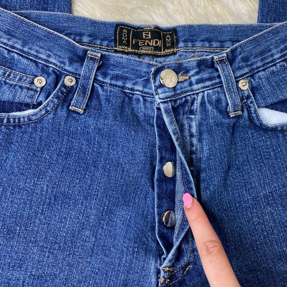 Fendi Vintage Denim Jenas sz 27 - Picture 9 of 9